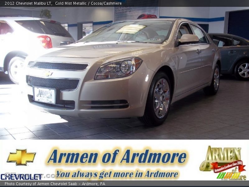 Gold Mist Metallic / Cocoa/Cashmere 2012 Chevrolet Malibu LT