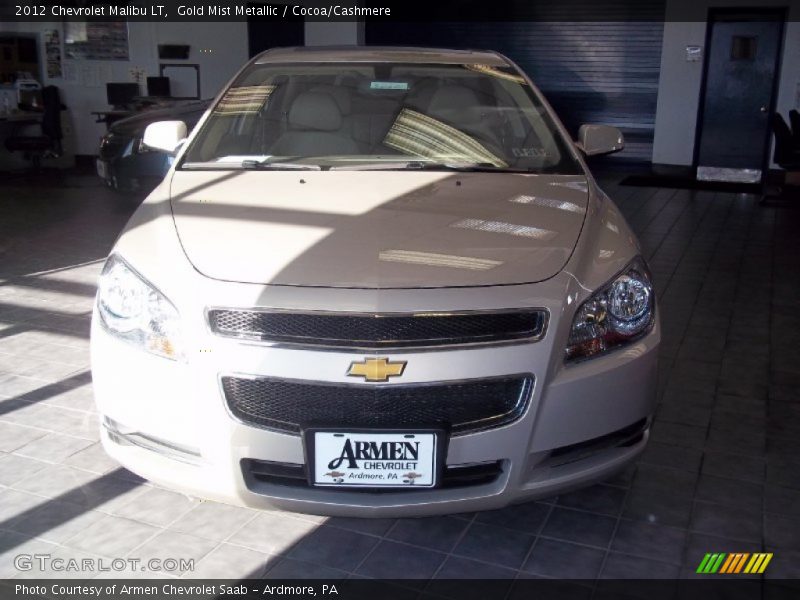 Gold Mist Metallic / Cocoa/Cashmere 2012 Chevrolet Malibu LT