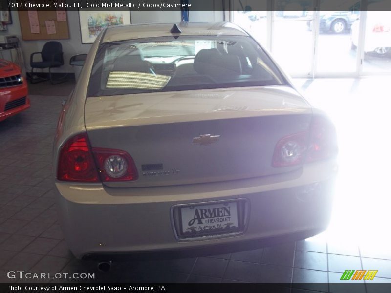 Gold Mist Metallic / Cocoa/Cashmere 2012 Chevrolet Malibu LT