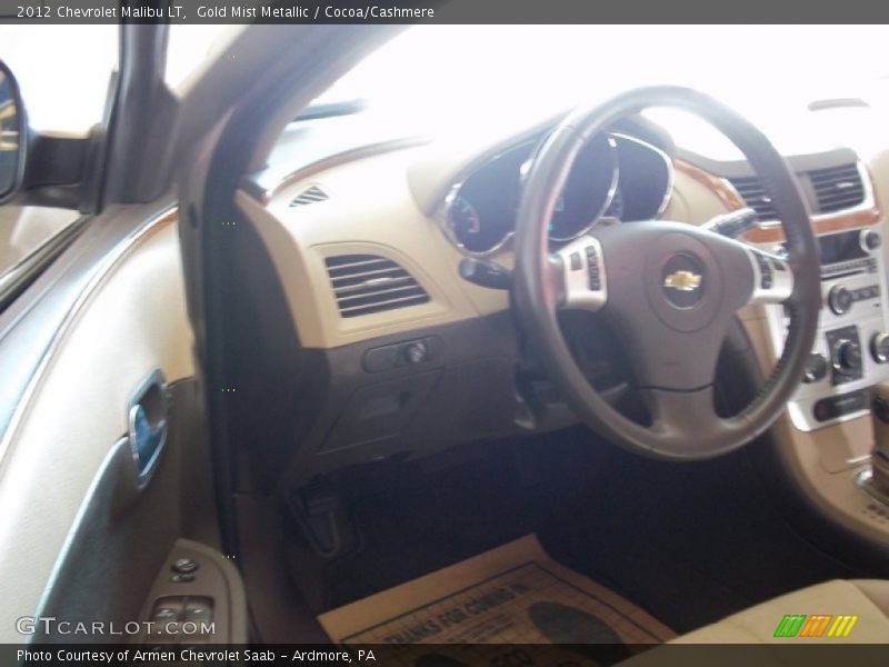 Gold Mist Metallic / Cocoa/Cashmere 2012 Chevrolet Malibu LT