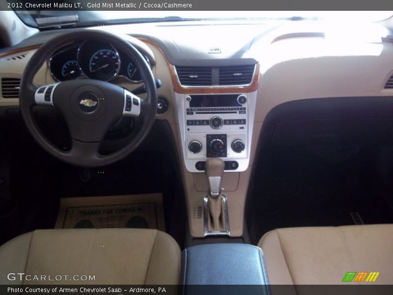 Gold Mist Metallic / Cocoa/Cashmere 2012 Chevrolet Malibu LT