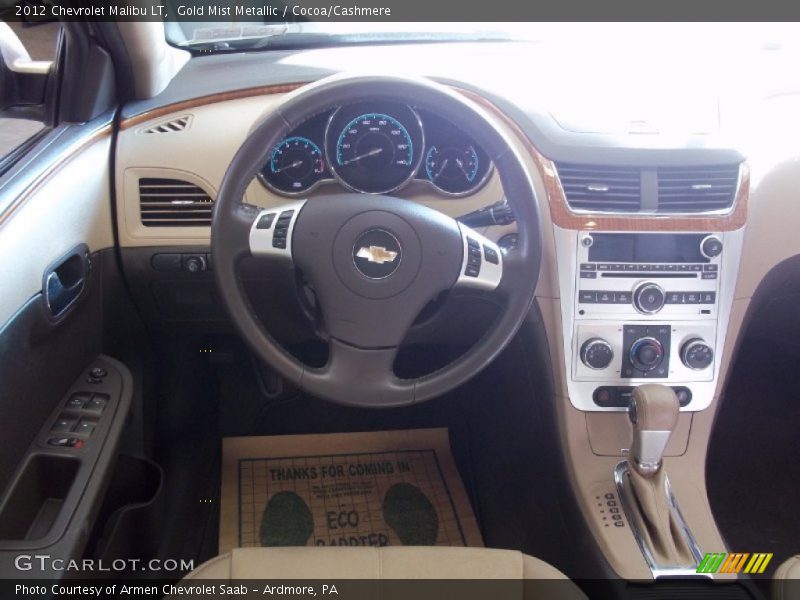 Gold Mist Metallic / Cocoa/Cashmere 2012 Chevrolet Malibu LT