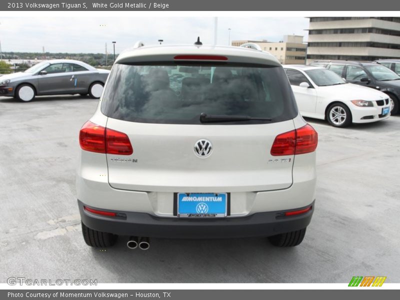 White Gold Metallic / Beige 2013 Volkswagen Tiguan S