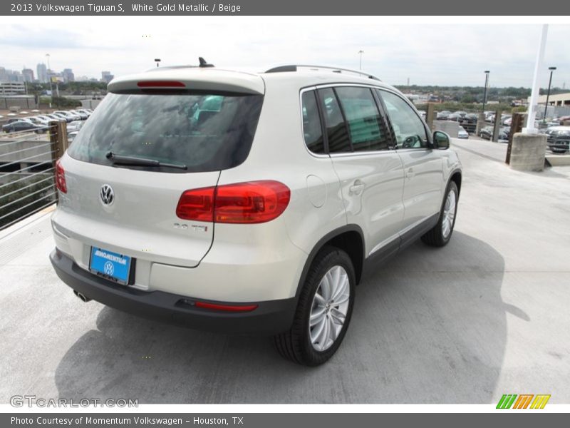White Gold Metallic / Beige 2013 Volkswagen Tiguan S