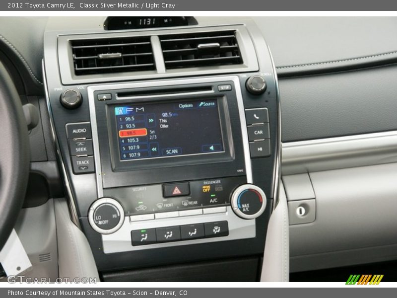 Classic Silver Metallic / Light Gray 2012 Toyota Camry LE