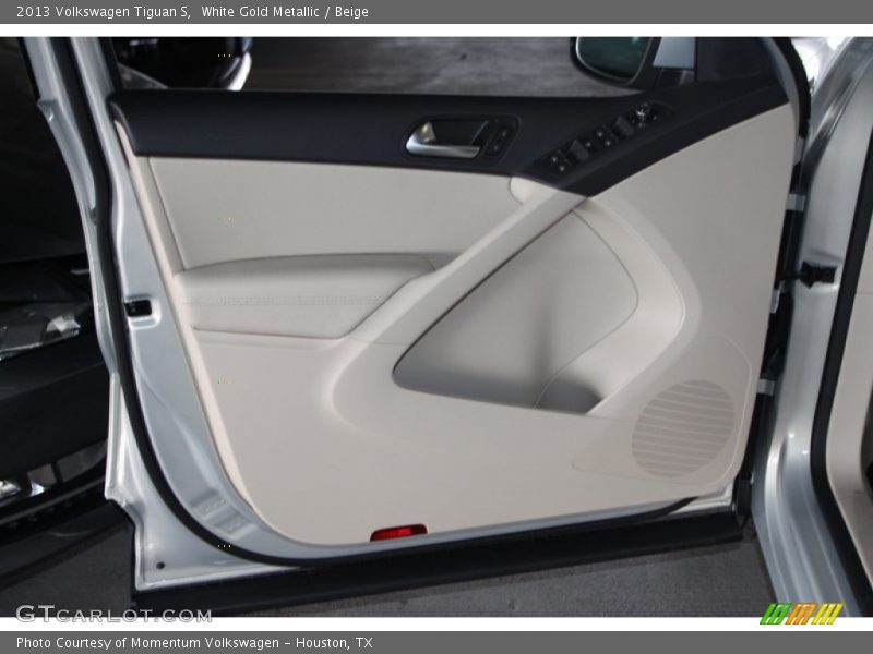 White Gold Metallic / Beige 2013 Volkswagen Tiguan S
