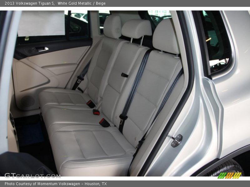 White Gold Metallic / Beige 2013 Volkswagen Tiguan S