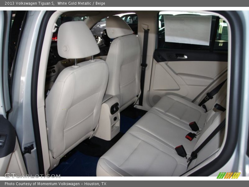 White Gold Metallic / Beige 2013 Volkswagen Tiguan S