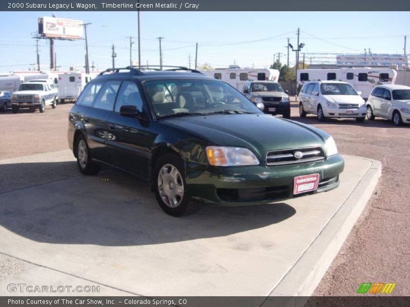 Timberline Green Metallic / Gray 2000 Subaru Legacy L Wagon