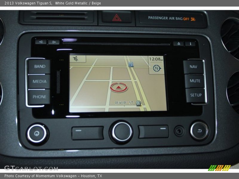White Gold Metallic / Beige 2013 Volkswagen Tiguan S
