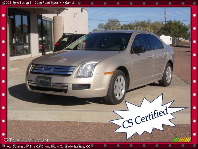 Dune Pearl Metallic / Camel 2008 Ford Fusion S