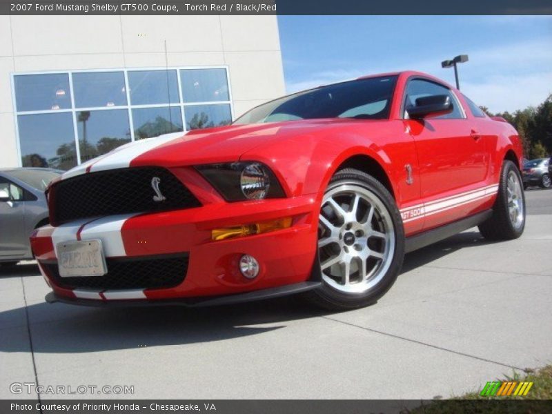 Torch Red / Black/Red 2007 Ford Mustang Shelby GT500 Coupe