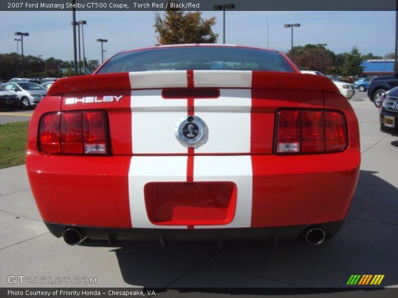 Torch Red / Black/Red 2007 Ford Mustang Shelby GT500 Coupe