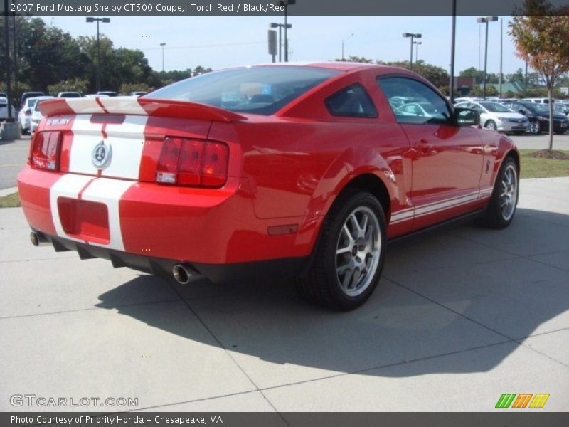 Torch Red / Black/Red 2007 Ford Mustang Shelby GT500 Coupe