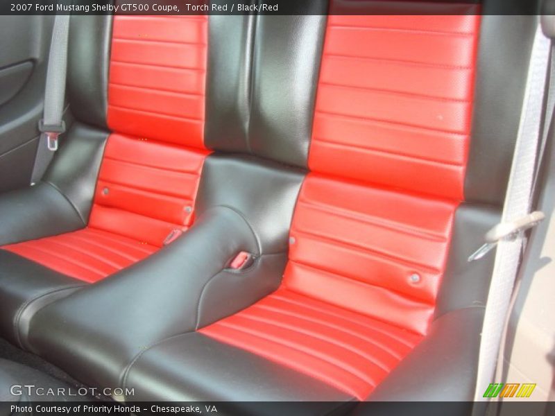 Rear Seat of 2007 Mustang Shelby GT500 Coupe