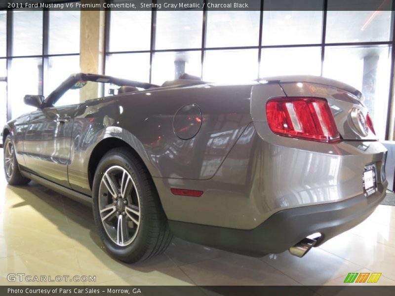 Sterling Gray Metallic / Charcoal Black 2011 Ford Mustang V6 Premium Convertible