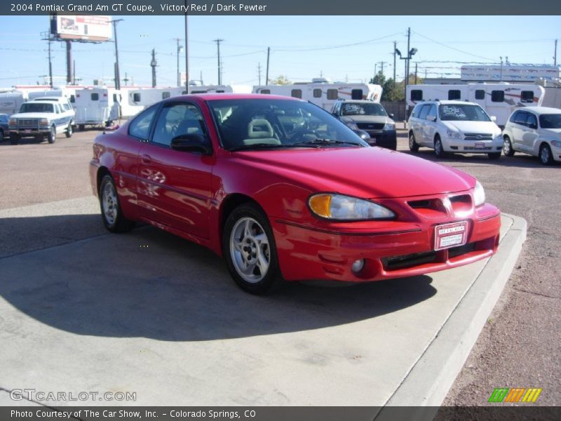 Victory Red / Dark Pewter 2004 Pontiac Grand Am GT Coupe
