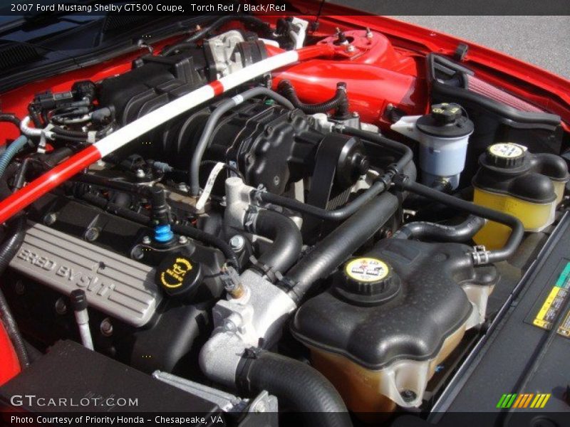  2007 Mustang Shelby GT500 Coupe Engine - 5.4 Liter Supercharged DOHC 32-Valve V8