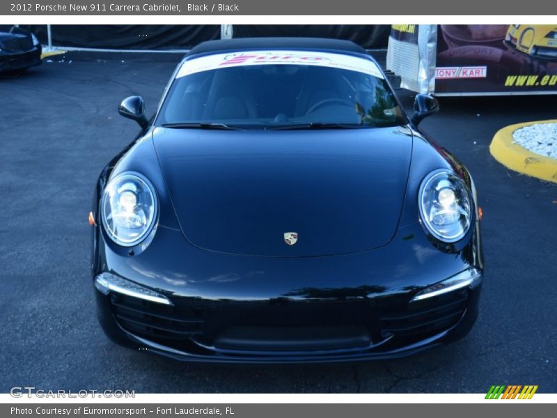 Black / Black 2012 Porsche New 911 Carrera Cabriolet