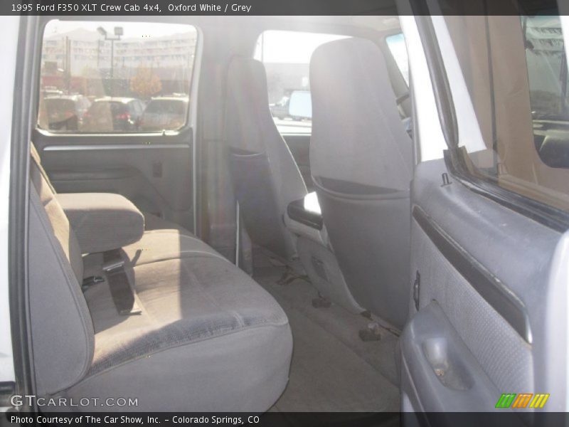 Oxford White / Grey 1995 Ford F350 XLT Crew Cab 4x4