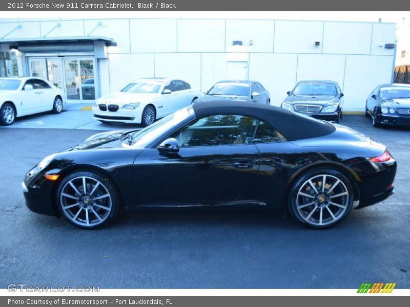 Black / Black 2012 Porsche New 911 Carrera Cabriolet