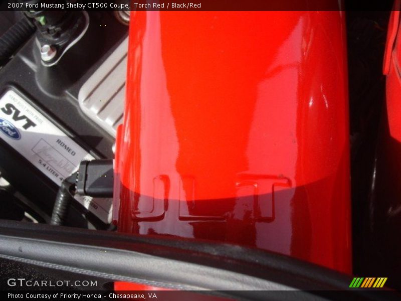Torch Red / Black/Red 2007 Ford Mustang Shelby GT500 Coupe