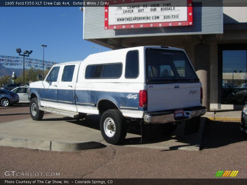 Oxford White / Grey 1995 Ford F350 XLT Crew Cab 4x4