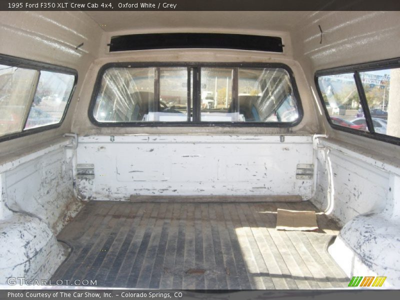 Oxford White / Grey 1995 Ford F350 XLT Crew Cab 4x4