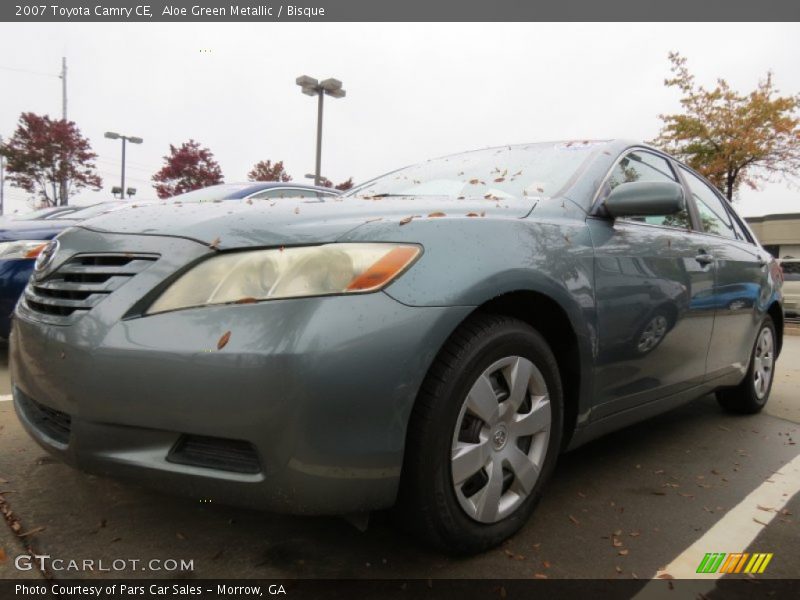 Aloe Green Metallic / Bisque 2007 Toyota Camry CE