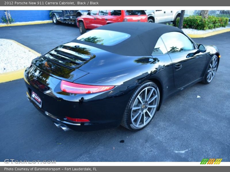 Black / Black 2012 Porsche New 911 Carrera Cabriolet