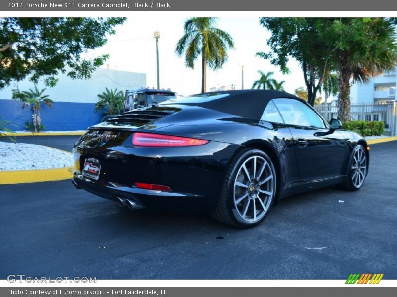 Black / Black 2012 Porsche New 911 Carrera Cabriolet