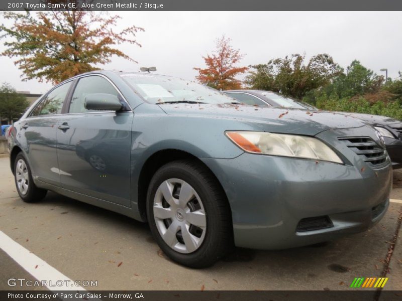 Aloe Green Metallic / Bisque 2007 Toyota Camry CE