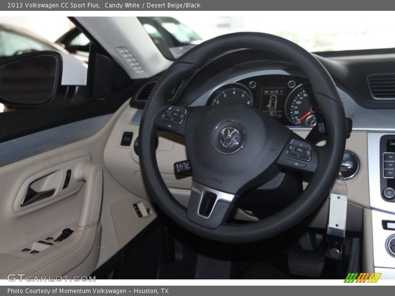 Candy White / Desert Beige/Black 2013 Volkswagen CC Sport Plus