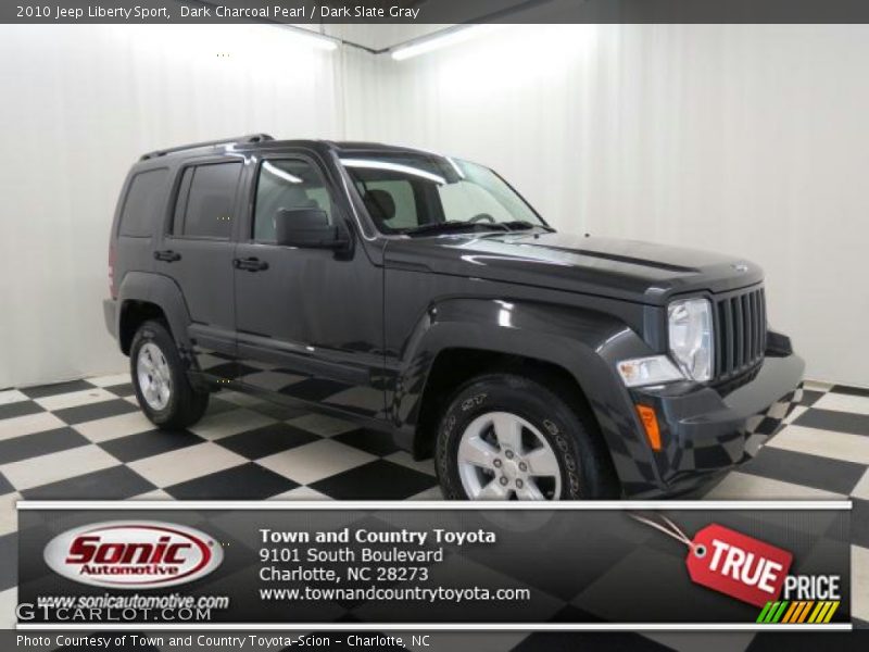 Dark Charcoal Pearl / Dark Slate Gray 2010 Jeep Liberty Sport