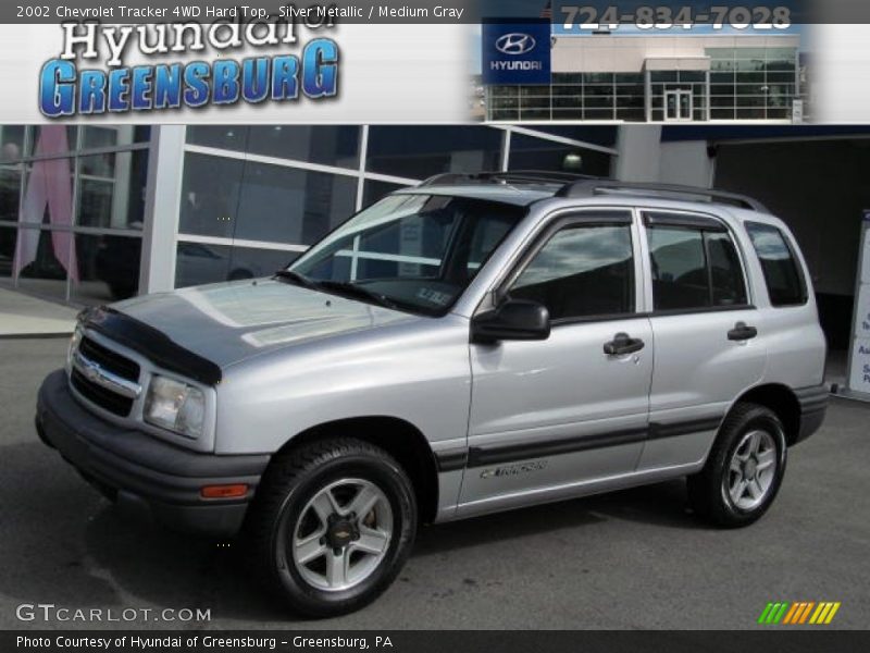 Silver Metallic / Medium Gray 2002 Chevrolet Tracker 4WD Hard Top