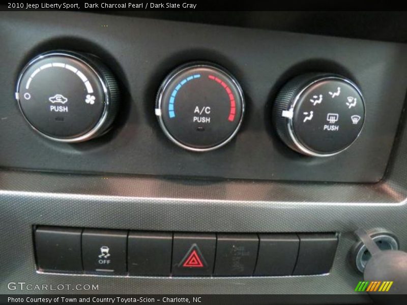 Dark Charcoal Pearl / Dark Slate Gray 2010 Jeep Liberty Sport