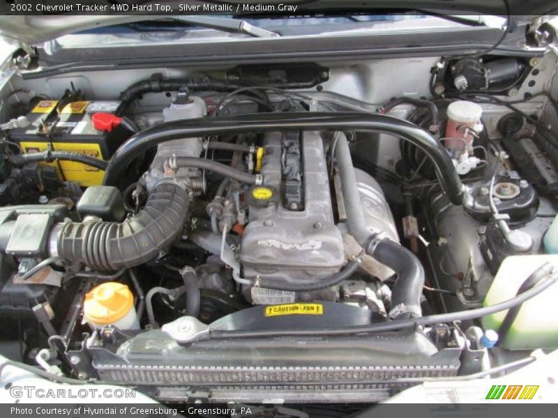 Silver Metallic / Medium Gray 2002 Chevrolet Tracker 4WD Hard Top