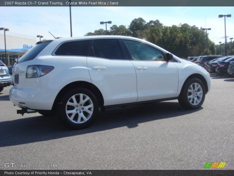 Crystal White Pearl Mica / Sand 2007 Mazda CX-7 Grand Touring