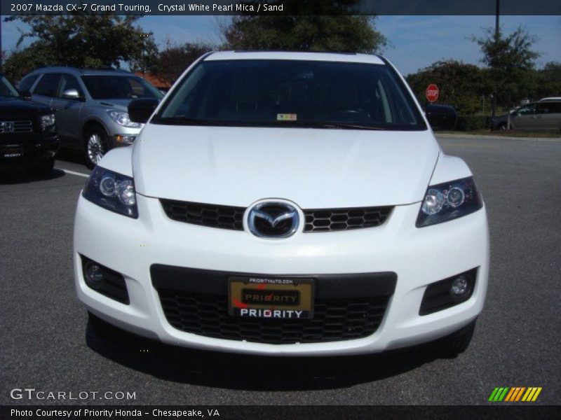 Crystal White Pearl Mica / Sand 2007 Mazda CX-7 Grand Touring