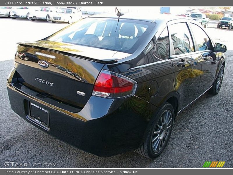 Ebony Black / Charcoal Black 2011 Ford Focus SES Sedan