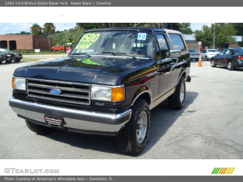 Raven Black / Chestnut 1990 Ford Bronco Eddie Bauer 4x4
