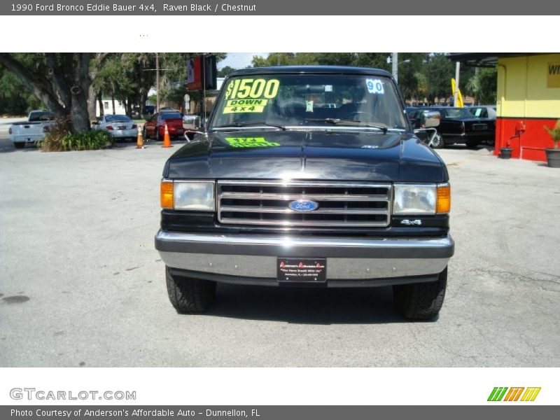 Raven Black / Chestnut 1990 Ford Bronco Eddie Bauer 4x4