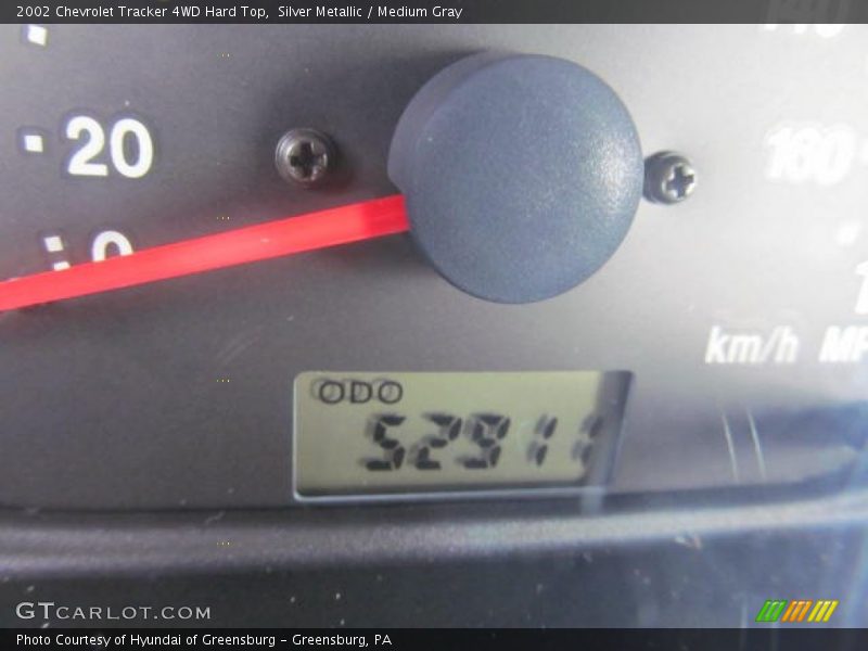 Silver Metallic / Medium Gray 2002 Chevrolet Tracker 4WD Hard Top