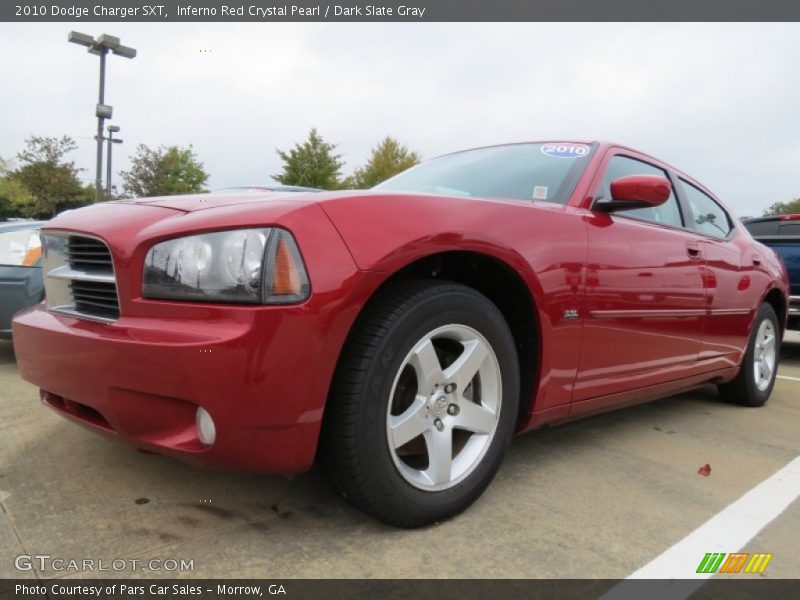 Inferno Red Crystal Pearl / Dark Slate Gray 2010 Dodge Charger SXT