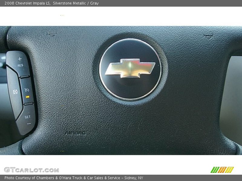 Silverstone Metallic / Gray 2008 Chevrolet Impala LS
