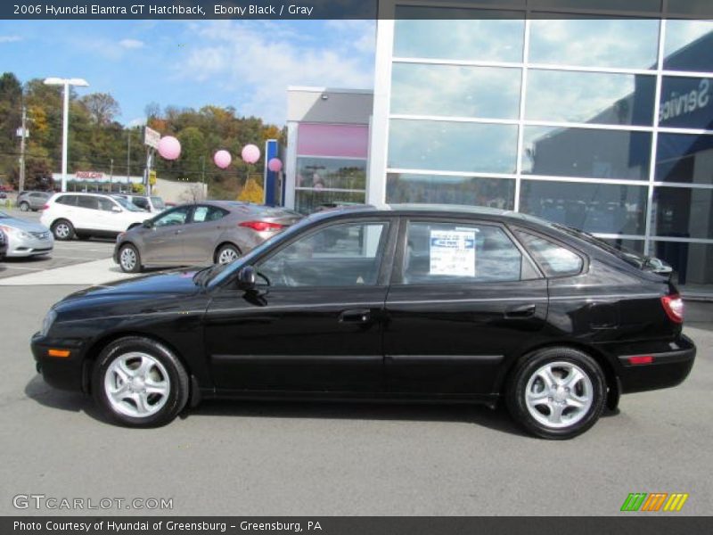 Ebony Black / Gray 2006 Hyundai Elantra GT Hatchback