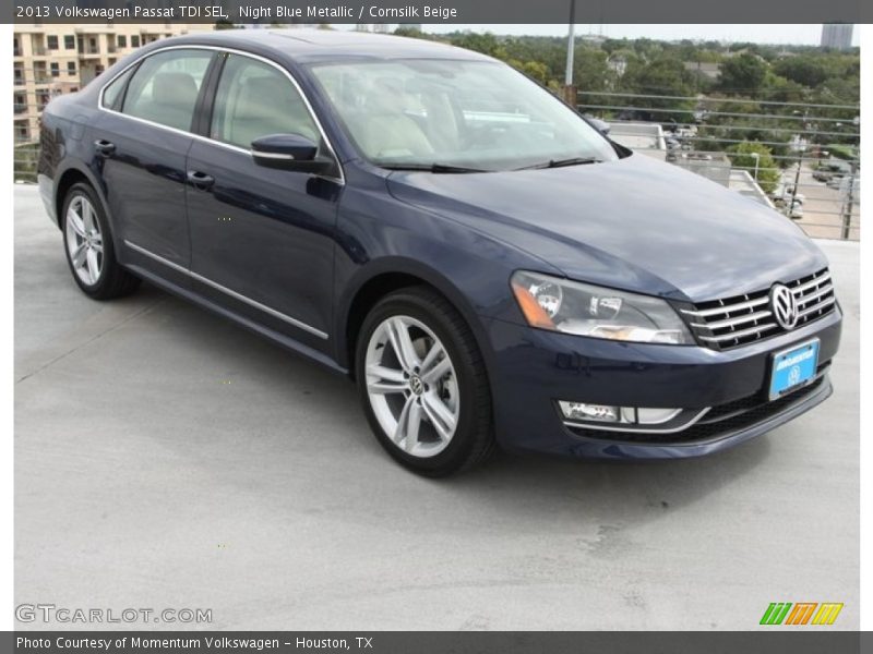 Night Blue Metallic / Cornsilk Beige 2013 Volkswagen Passat TDI SEL