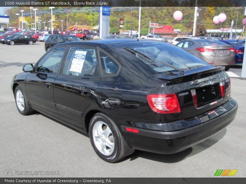 Ebony Black / Gray 2006 Hyundai Elantra GT Hatchback