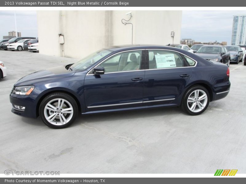Night Blue Metallic / Cornsilk Beige 2013 Volkswagen Passat TDI SEL