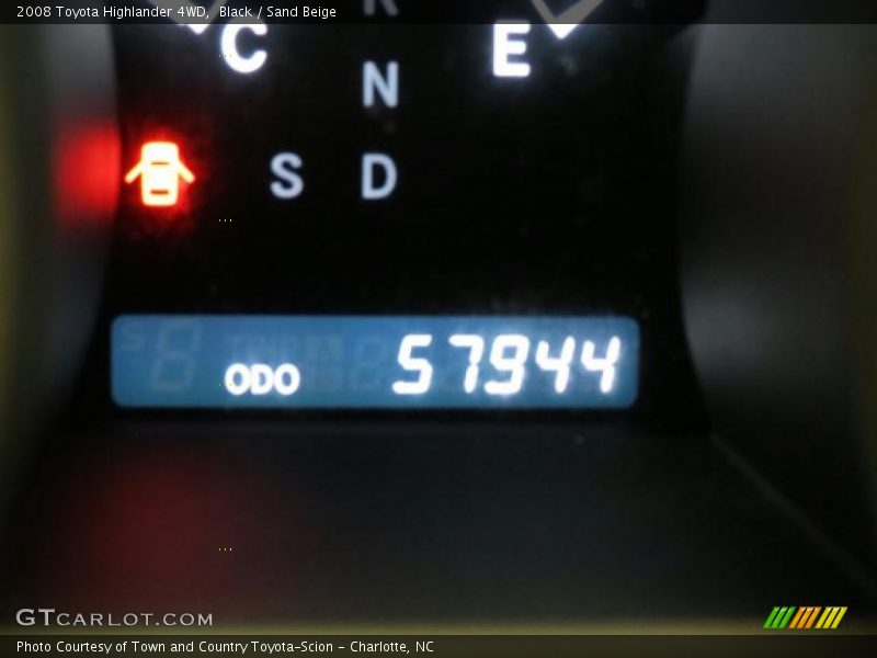 Black / Sand Beige 2008 Toyota Highlander 4WD